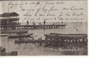 NJ   LONGPORT   THE BAY  1906 postcard