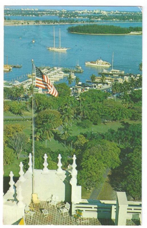 Hotel Everglades Biscayne Bay Miami Florida FL 1959 Postcard