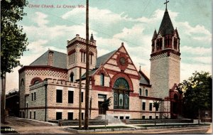 Postcard Christ Church in La Crosse, Wisconsin~137944