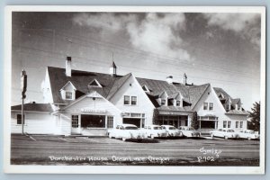 Dorchester House Cars Ocean Lake Oregon OR Smith RPPC Photo Antique Postcard