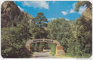 Entrance gate to South Cheyenne Canon,Colorado Springs,Colorado,40-60s