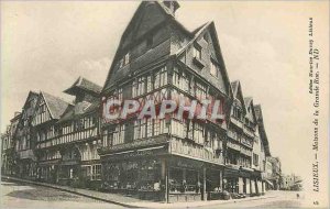 Old Postcard Grande Rue Lisieux houses