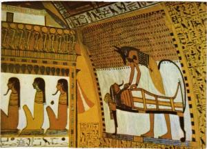 CPM EGYPTE Tomb of Noble Sen-nedjem. Anubis tending mummy on couch (344140)