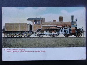 Steam Locomotive No.233 GERMAN EXPRESS ENGINE France to Russia Old Postcard