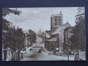 Surrey GUILDFORD High Street & St Nicholas Church c1909 Postcard by Frith 61837