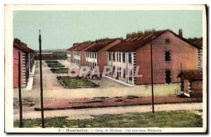 Old Postcard Mourmelon Division Camp New buildings Militaria