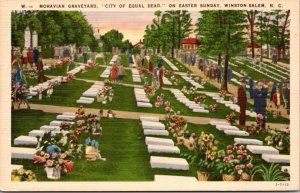 Linen PC Moravian Graveyard City of Equal Dead Easter Sunday Winston-Salem NC