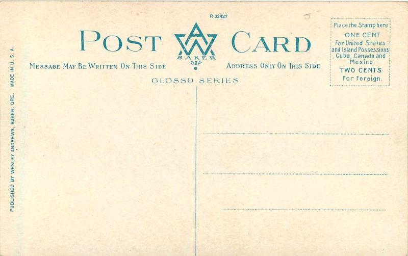 c1910 Postcard; 156 Perrine Ranch & Blue Lakes, Snake River ID Wesley Andrews