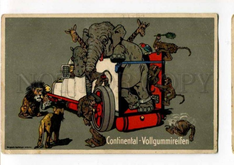 288380 CONTINENTAL VOLLGUMMIREIFEN Elephant LION ADVERTISING