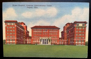 Vintage Postcard 1950 Brown Hospital, Veterans Administration, Dayton, Ohio (OH)