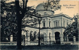 PC CPA SINGAPORE, RAFFLES MUSEUM, VINTAGE POSTCARD (b4220)