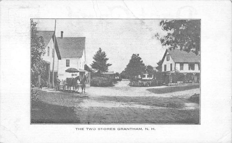 the two stores  grantham  new hampshire L4382 antique postcard