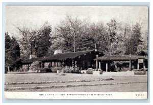 c1940s The Lodge Illinois White Pines Forest State Park IL Vintage Postcard