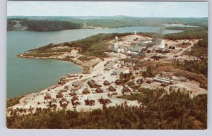 Spanish-American Northspan Uranium Mine Elliot Lake Ontario Aerial View Postcard