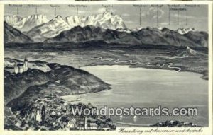 Zugspitze Herrsching mit Ammersee Germany Unused 