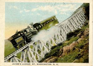 NH - Mt Washington, Jacob's Ladder, Cog Railway. Mini-Size- 2.25 X 3.875