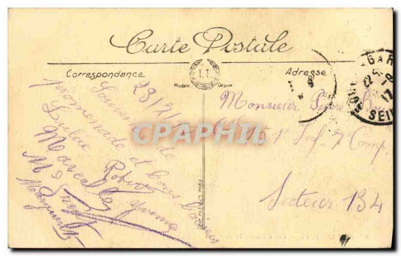 Old Postcard Bonsecours view through the Basilica