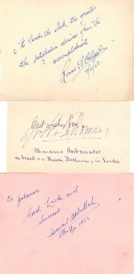 SS Baron Belhaven Dominican Ambassador 1950s 3x Hand Signed Autograph