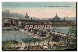 Old Postcard Lyon Guillotiere Bridge