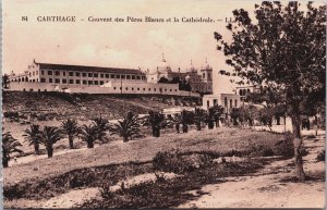 Algeria Carthage Couvents des Peres Blancs et la Cathedral Vintage Postcard C182