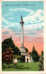 Kentucky Lexington Henry Clay Monument 1933