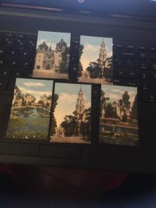 Balboa Park, San Diego CA,Lot of 19  Mini Picture cards , 2-1/8 x 3-7/8