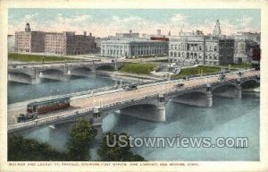 Walnut & Locust St Bridges - Des Moines, Iowa IA