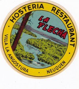 Argentina Villa La Angostura Hosteria Restaurant La Flecha Vintage Luggage La...