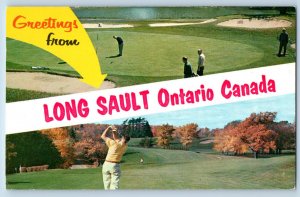 Ontario Canada Postcard Greetings from Long Sault c1950's Multiview Vintage