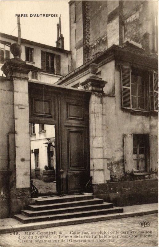 CPA PARIS (14e) 4 Rue Cassini. (535903)