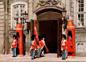 Denmark Copenhagen Amalienborg Royal Guard The Changing Of The Guard