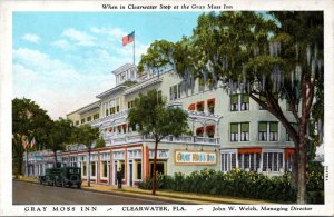 Postcard FL Clearwater - Gray Moss Inn, John W. Welch Managing Director