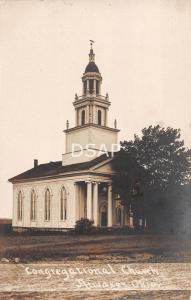 Ohio Postcard Real Photo RPPC 1910 ATWATER Congregational Church