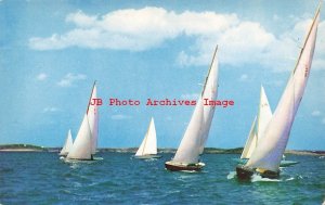Sailing on Lake Champlain, Sail Boats, New York-Vermont