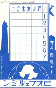 Mint Japan Illustration artistic Postcard Prepare for War situations WWII Rare