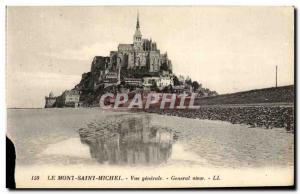 Old Postcard Mont Saint Michel Vue generale