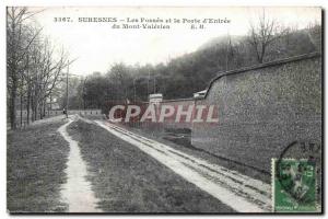 Old Postcard Suresnes Les Fosses and Position of Entry