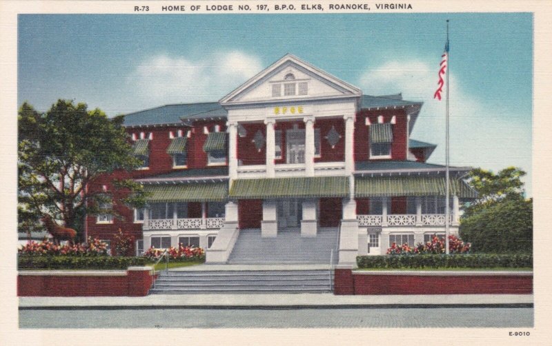Virginia Roanoke Elks Lodge No 197 sk582