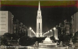 1939 RPPC Golden Gate Expo Court of Pacifica San Francisco CA Moulin #54