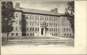 South Manchester CT High School c1905 Postcard