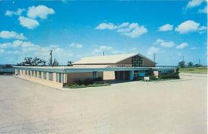 HEALDTON OKLAHOMA SHELL STREET CHURCH OF CHRIST POSTCARD c1960s