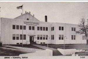 Kansas Hiawatha Armory Real Photo RPPC