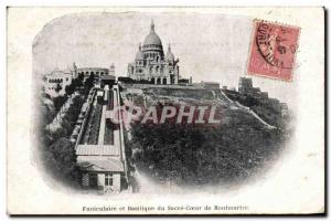 Paris - 18 - The Sacred Heart - Montmartre - the Funicular - Old Postcard