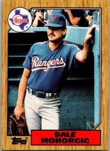 1987 Topps Baseball Card Dale Mohorcic Texas Rangers sk3499