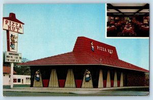 Pizza Hut Smorgasboro Dining Room Guilford CT Jim Sutera Advertising Postcard