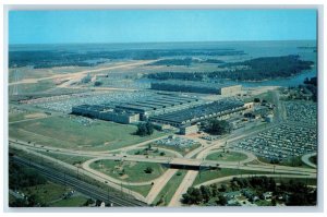 c1960s Aerial View Martin Plant And Airport Middle River Maryland MD Postcard