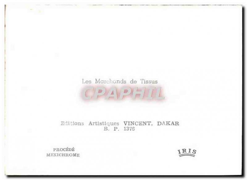 The Modern Postcard Dealers Vincent Dakar Senegal Fabrics