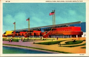 Vintage Postcard - Agricultural Exhibit - Chicago World's Fair 1933 - Colortone