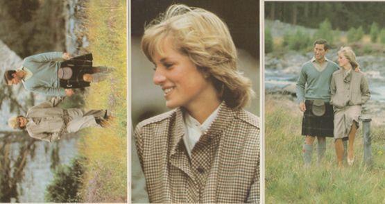 Charles Diana Balmoral Dee Fashion 1981 Rare Wedding Royal 3x Honeymoon Postcard