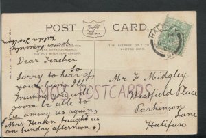 Family History Postcard - Midgley -Westfield Place,Parkinson Lane,Halifax RF4165